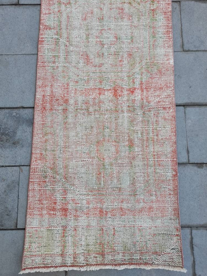 Beige Turkish Runner Rug 2' 5" x 22' 10" Hand-Knotted | No. WR34833