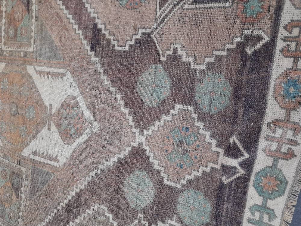 Blue Turkish Vintage Rug 3' 3" x 6' Hand-Knotted | No. WR93691