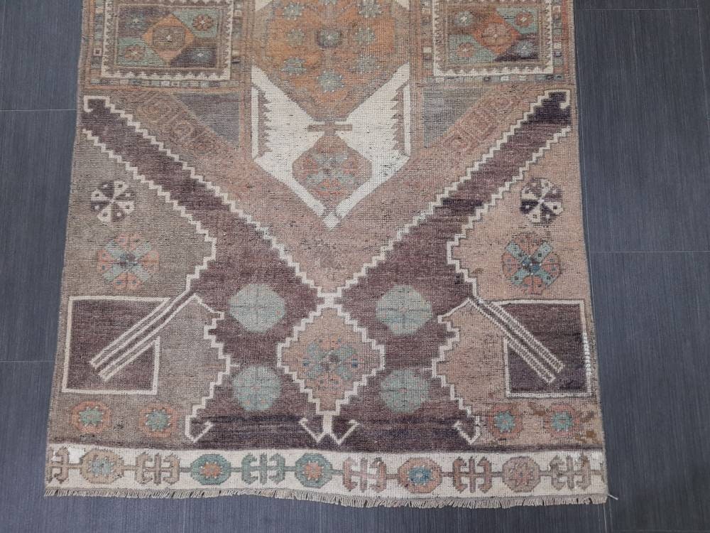 Blue Turkish Vintage Rug 3' 3" x 6' Hand-Knotted | No. WR93691