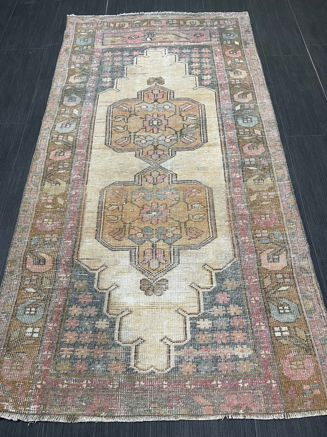 Rust Turkish Runner Rug 3' x 5' 10" Hand-Knotted view