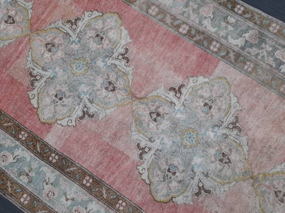 Beige Turkish Runner Rug 4' 8" x 11' 1" Hand-Knotted view 9