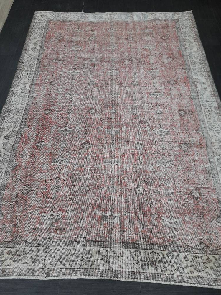 Rust Vintage Turkish Rug 6' 10" x 10' - No. WR54234