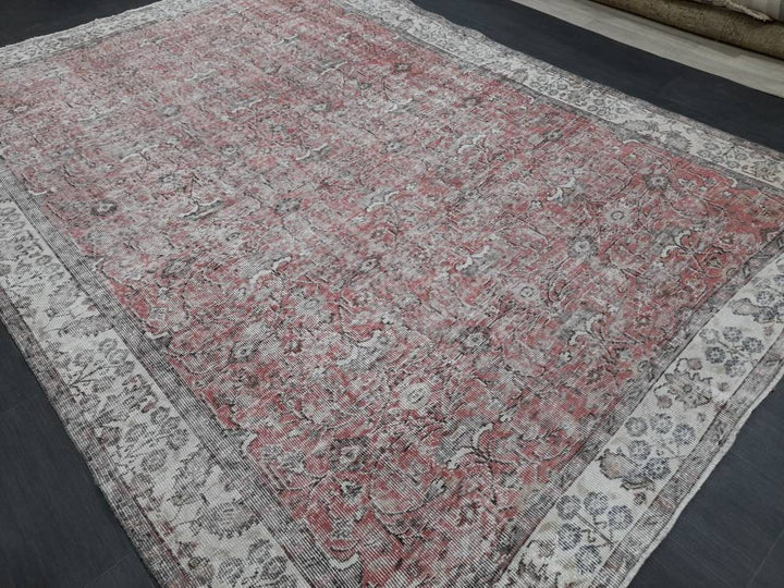 Rust Vintage Turkish Rug 6' 10" x 10' - No. WR54234