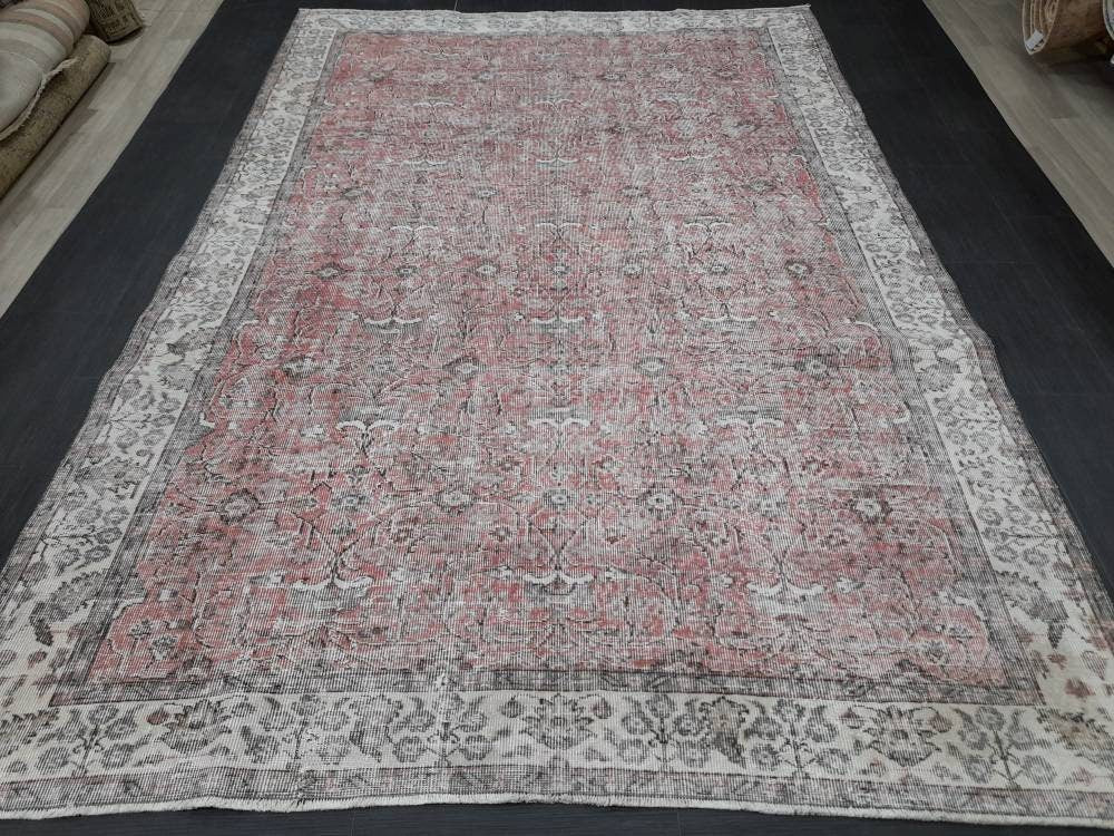 Rust Vintage Turkish Rug 6' 10" x 10' - No. WR54234