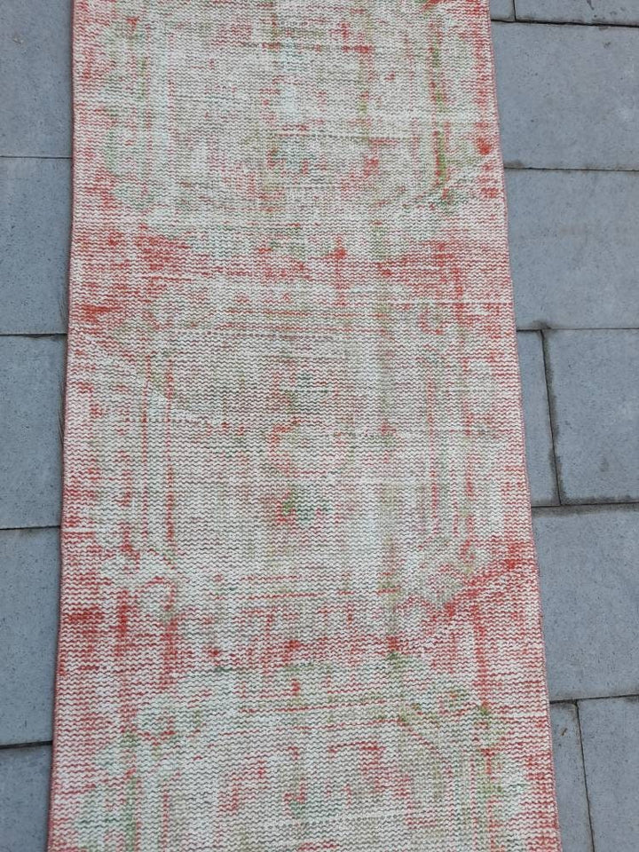 Beige Turkish Runner Rug 2' 5" x 22' 10" Hand-Knotted | No. WR34833