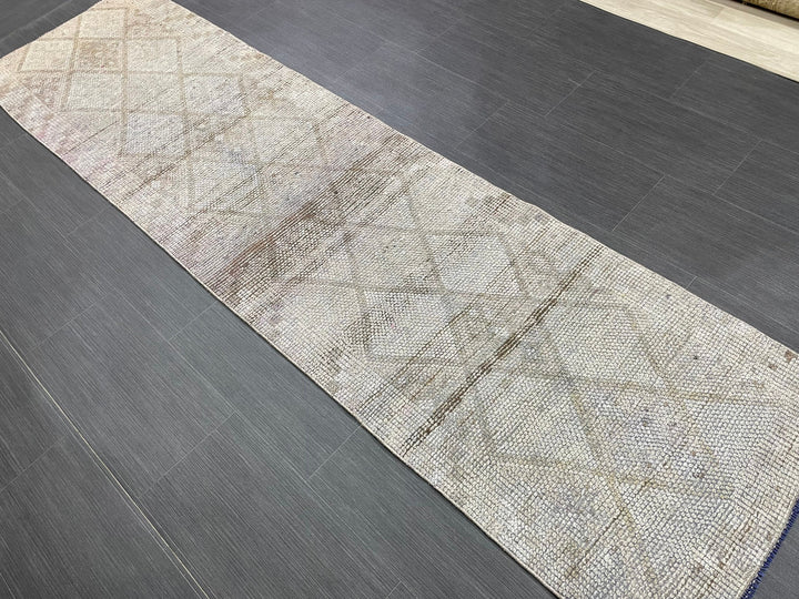 Blue Turkish Runner Rug 2' 3" x 8' 9" Hand-Knotted | No. WR68193