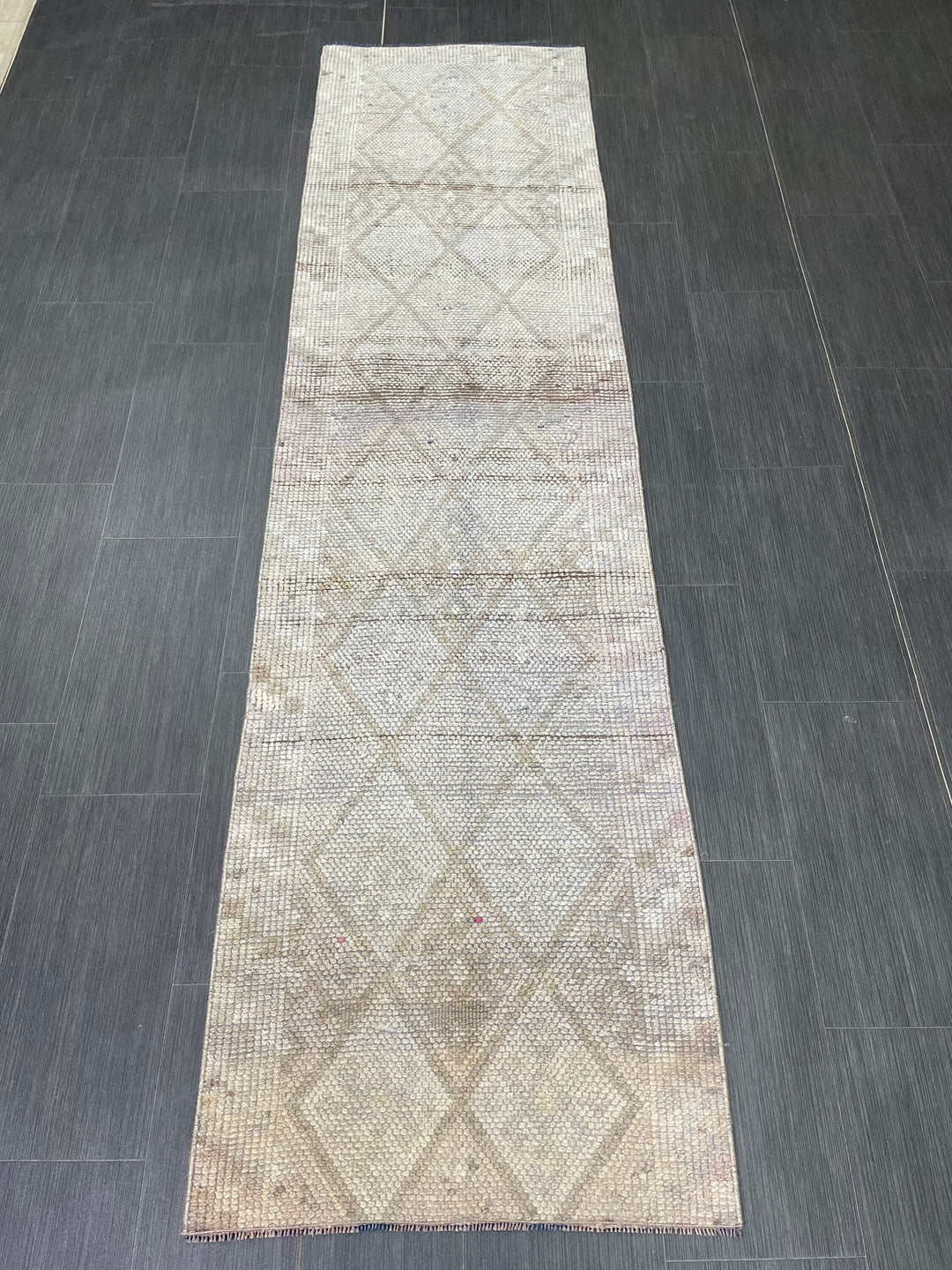 Blue Turkish Runner Rug 2' 3" x 8' 9" Hand-Knotted | No. WR68193