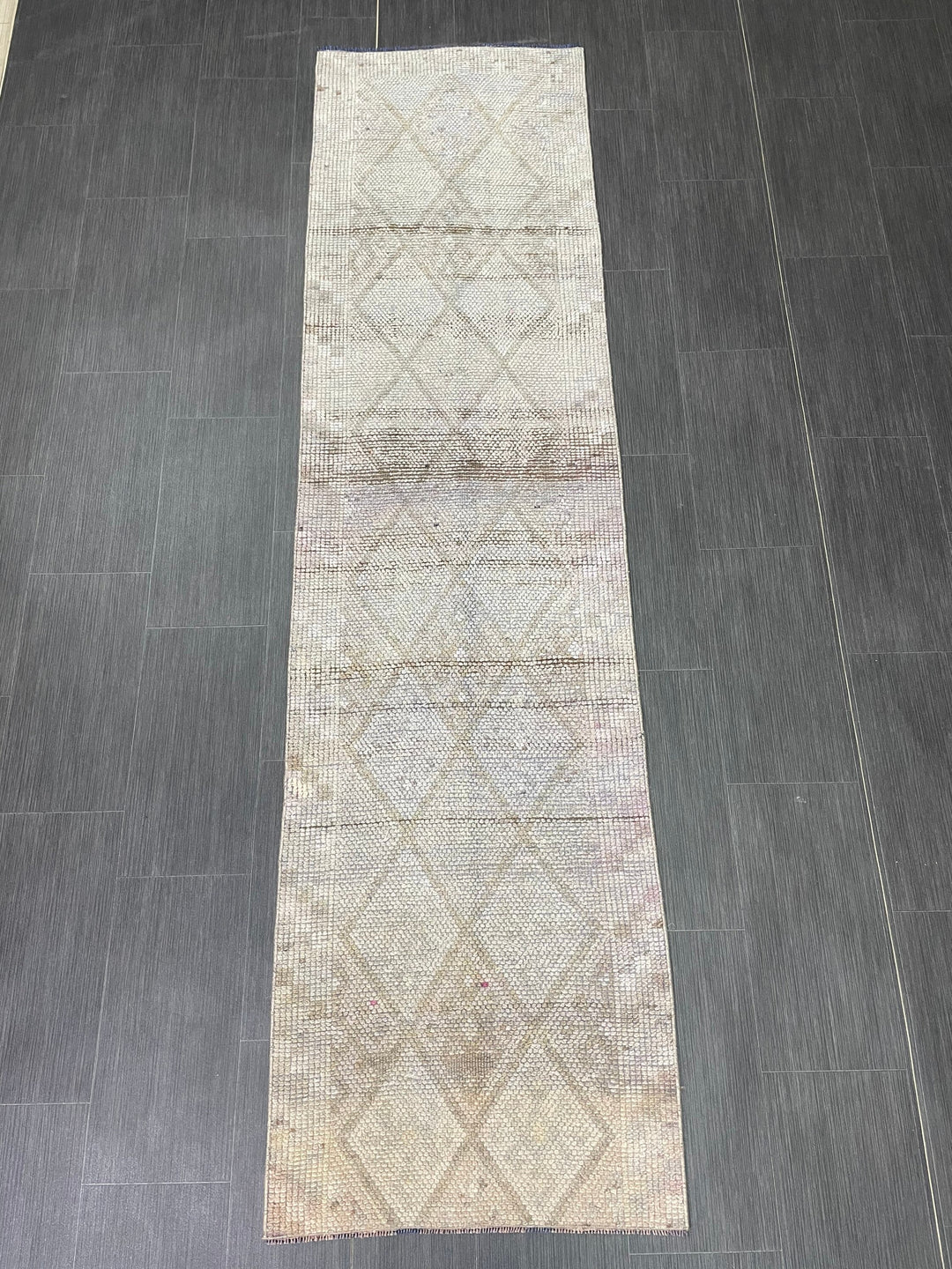 Blue Turkish Runner Rug 2' 3" x 8' 9" Hand-Knotted | No. WR68193