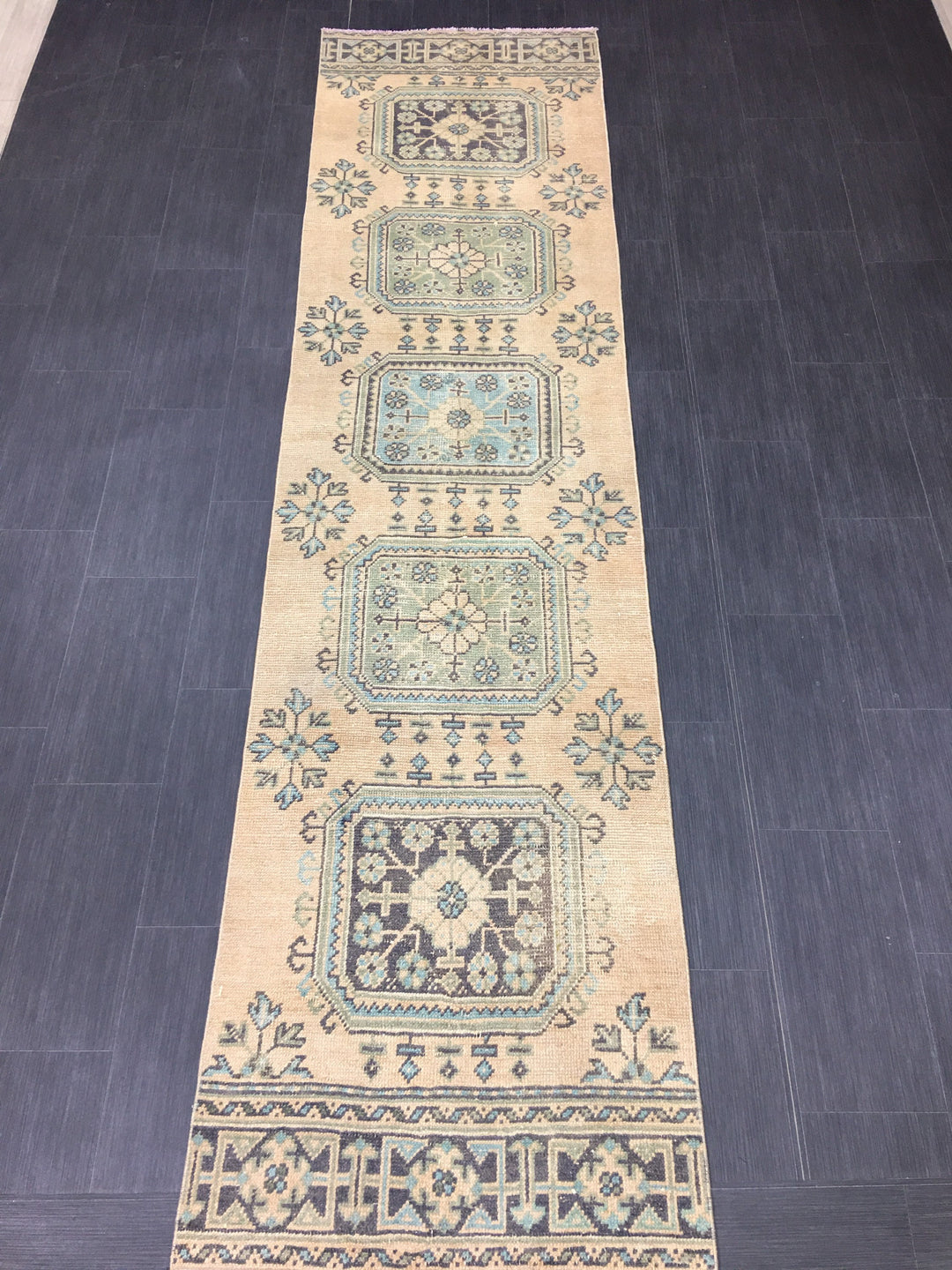 Pink Turkish Runner Rug 2' 6" x 11' 8" Hand-Knotted | No. WR71392