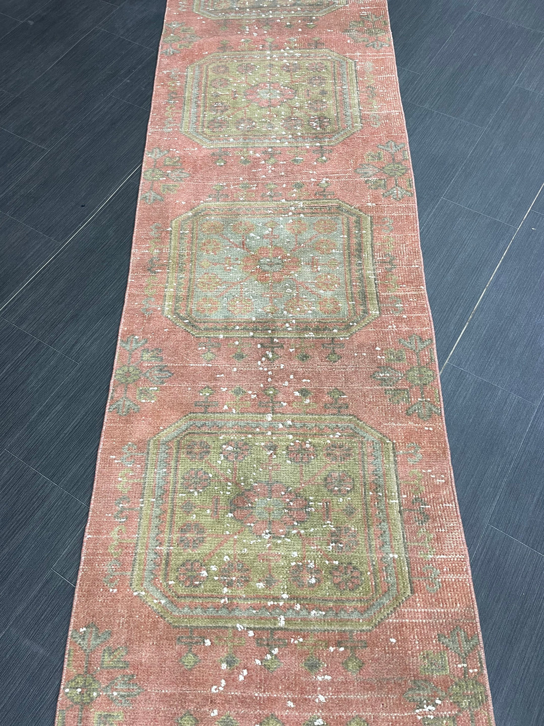 Beige Turkish Runner Rug 2' 4" x 19' 1" Hand-Knotted view