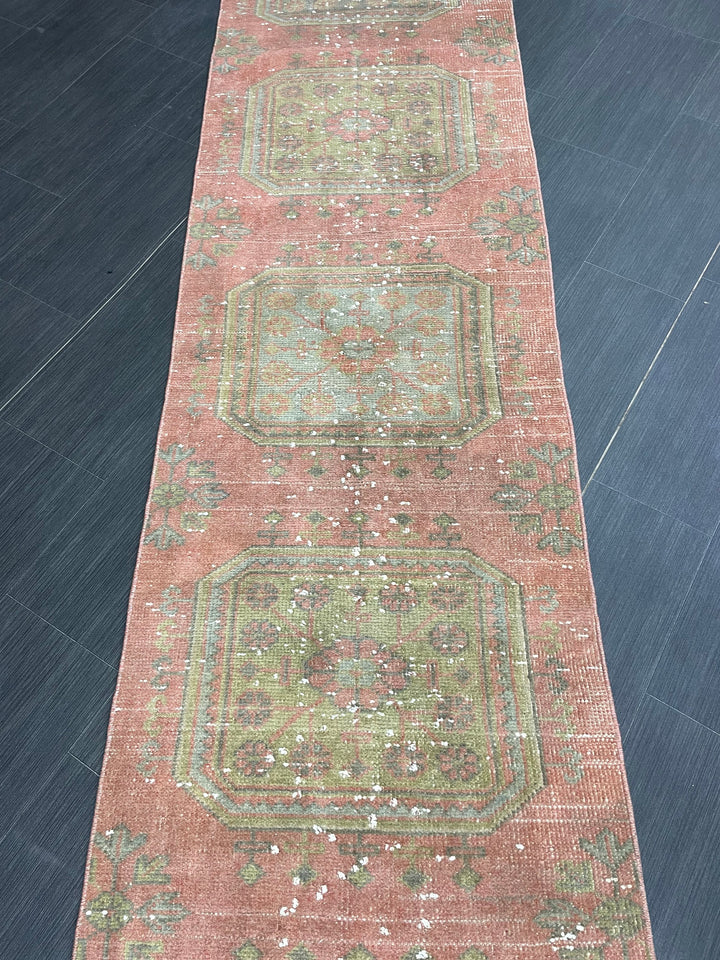 Beige Turkish Runner Rug 2' 4" x 19' 1" Hand-Knotted view