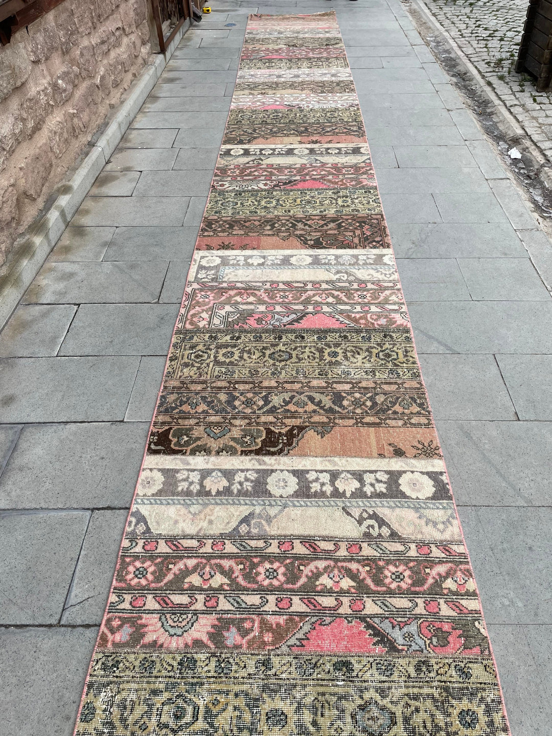 Beige Turkish Runner Rug 2' 9" x 30' 2" Hand-Knotted view