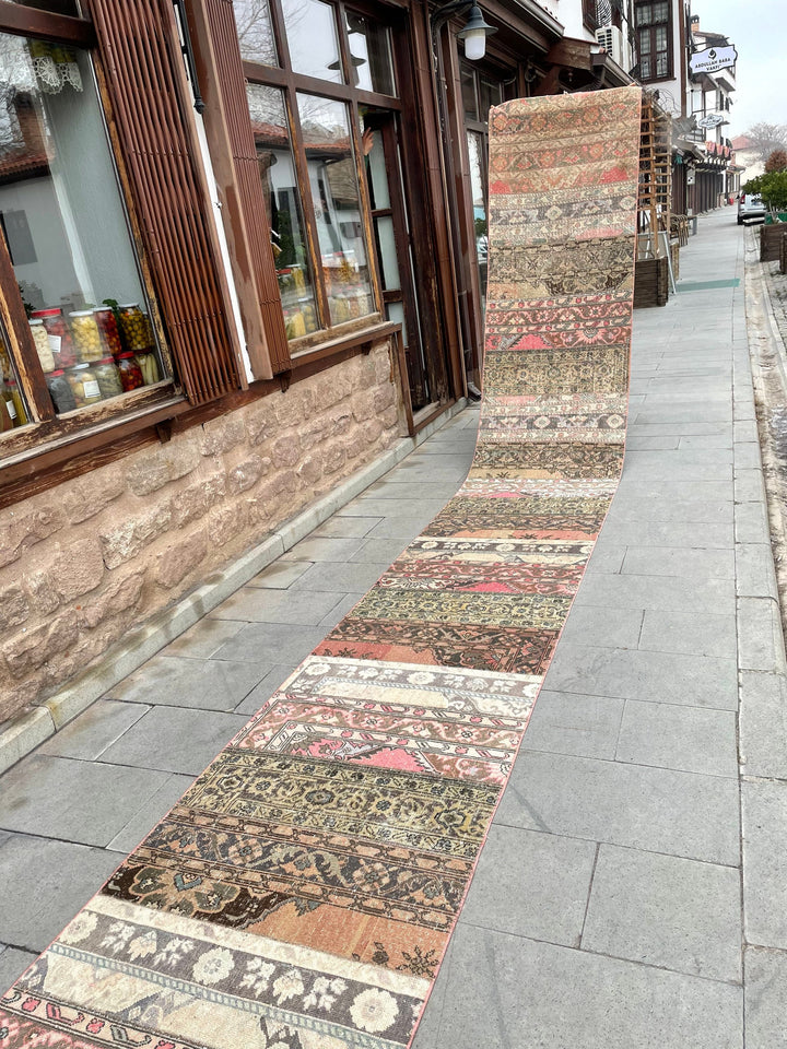 Beige Turkish Runner Rug 2' 9" x 30' 2" Hand-Knotted view 9