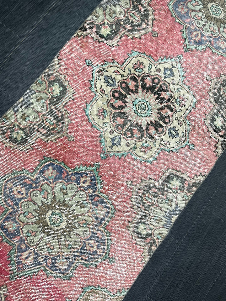 Beige Turkish Runner Rug 3' x 12' 6" Hand-Knotted view