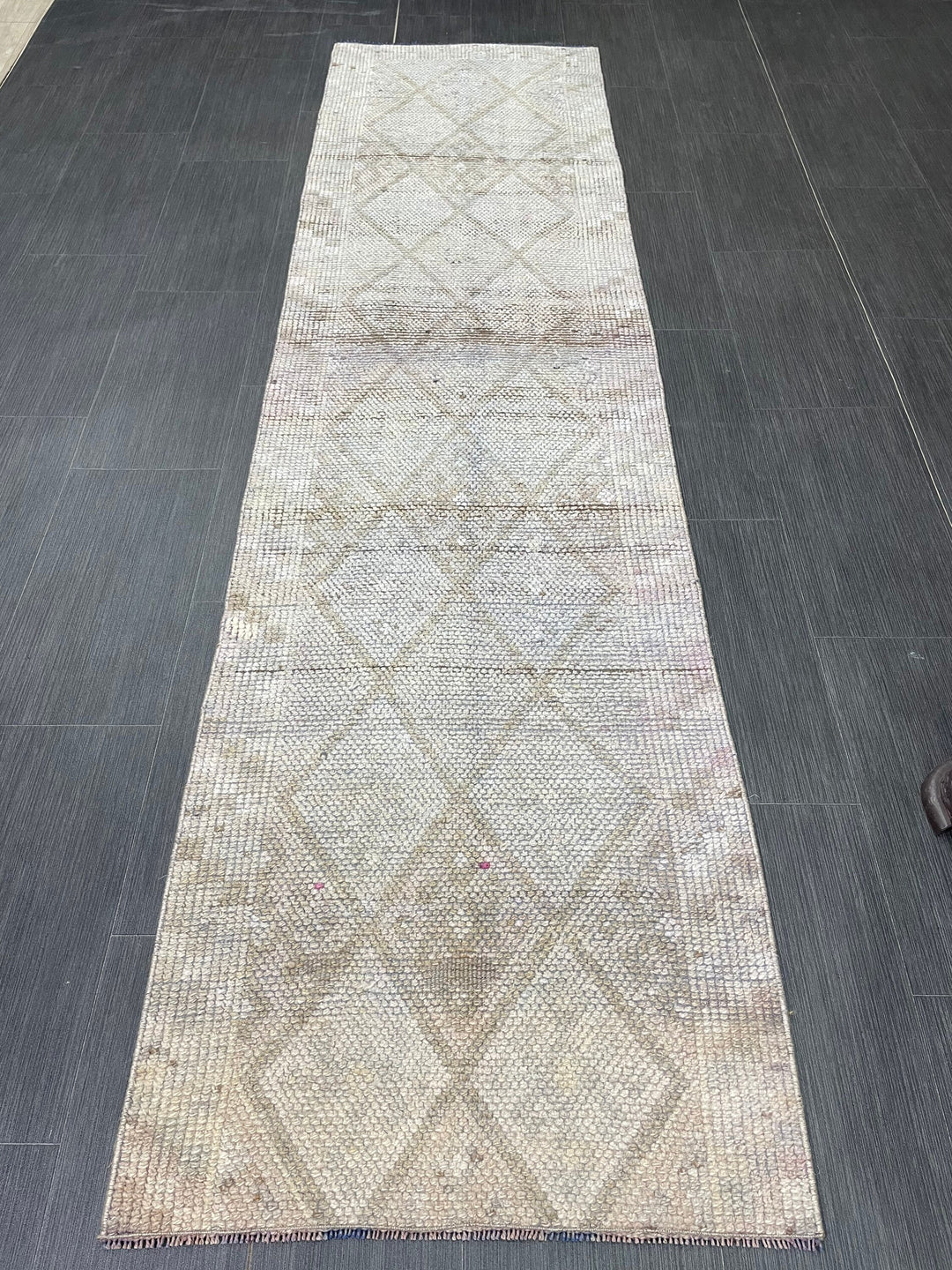 Blue Turkish Runner Rug 2' 3" x 8' 9" Hand-Knotted | No. WR68193