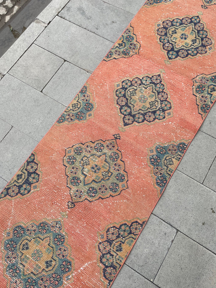 Beige Turkish Runner Rug 2' 8" x 20' 10" Hand-Knotted view 9
