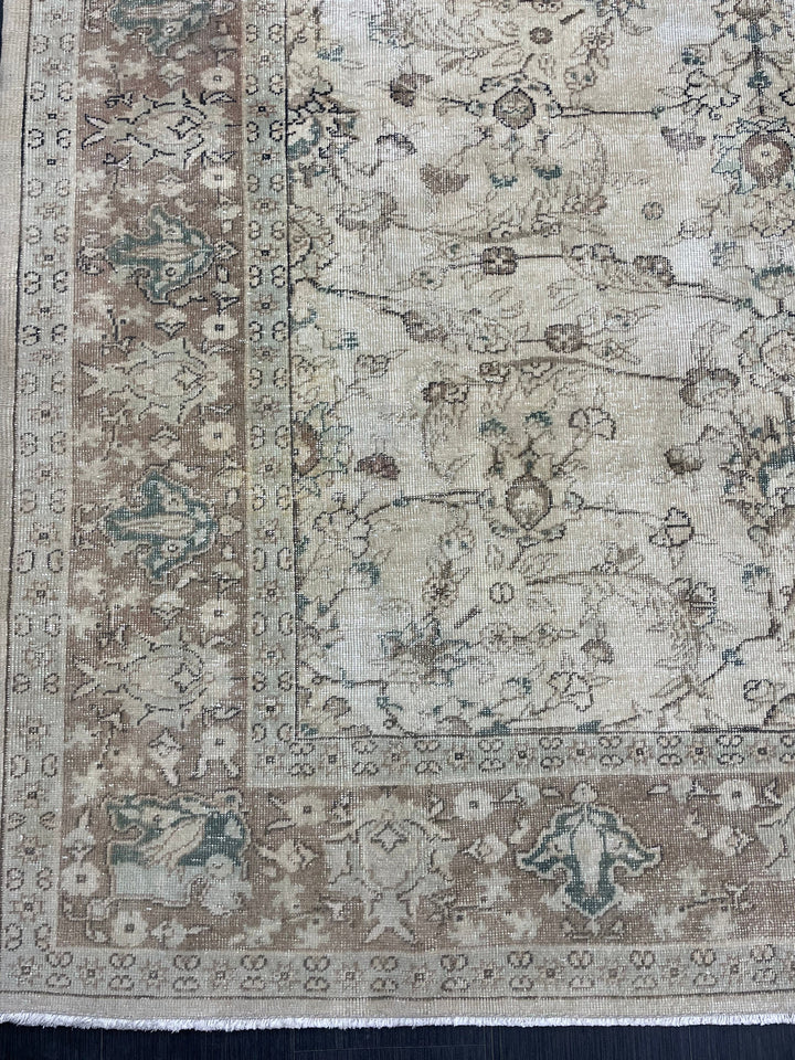Blue Turkish Vintage Rug 7' 6" x 10' 10" Hand-Knotted | No. WR79484
