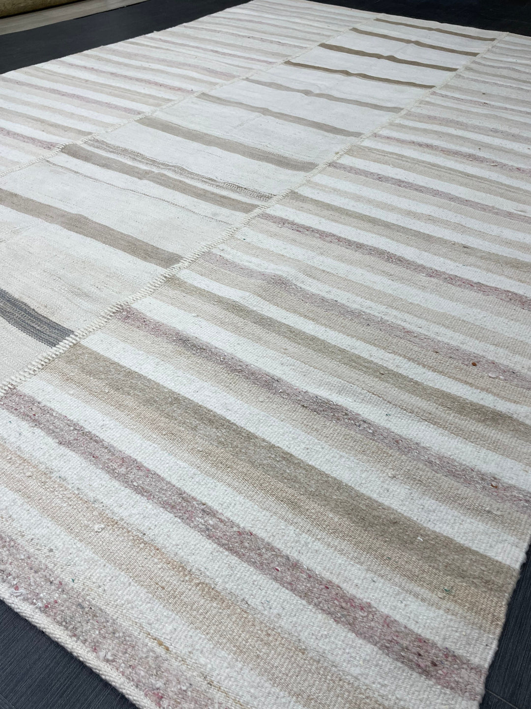 Rust Turkish Runner Rug 6' 5" x 9' 8" Hand-Knotted border