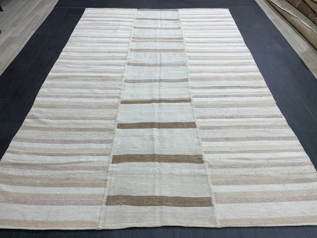 Rust Turkish Runner Rug 6' 5" x 9' 8" Hand-Knotted view 9