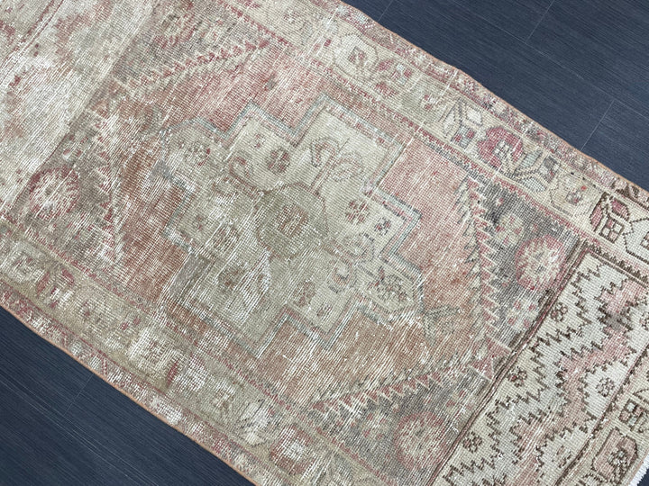 Beige Turkish Runner Rug 3' x 5' 4" Hand-Knotted view