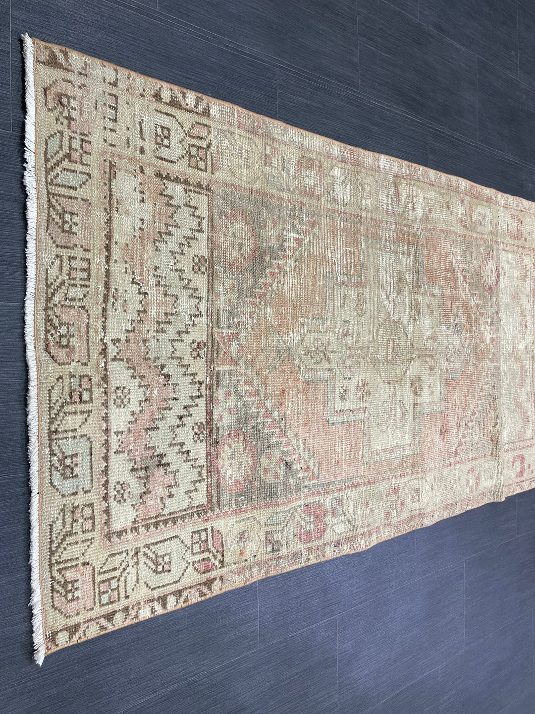 Beige Turkish Runner Rug 3' x 5' 4" Hand-Knotted view 9