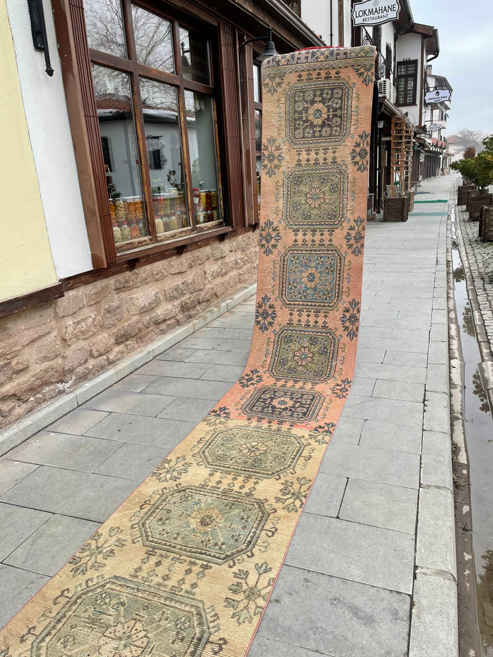 Beige Turkish Runner Rug 2' 6" x 26' 9" Hand-Knotted view