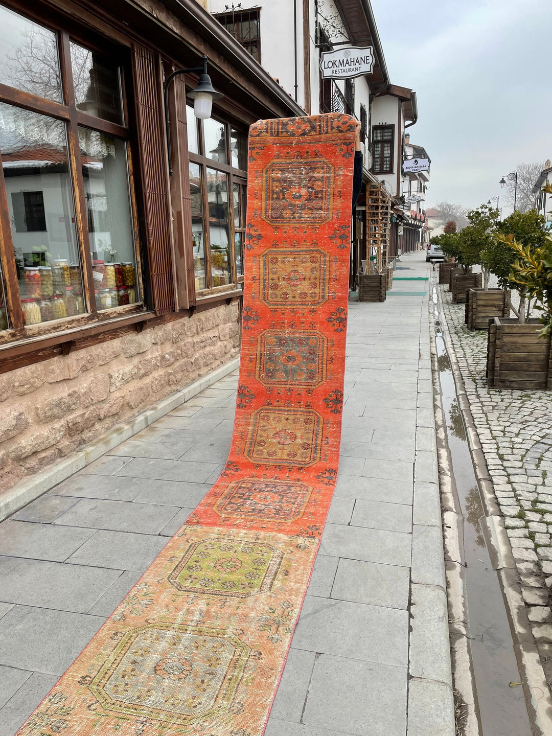 Beige Turkish Runner Rug 2' 3" x 28' 5" Hand-Knotted view