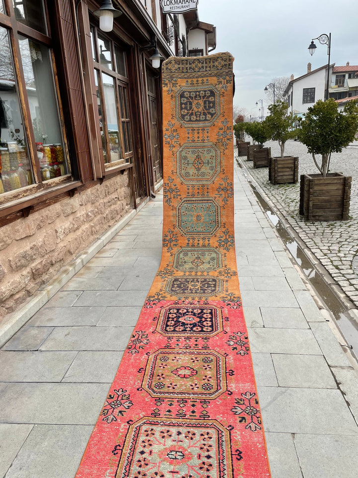 Beige Turkish Runner Rug 2' 7" x 30' 7" Hand-Knotted view