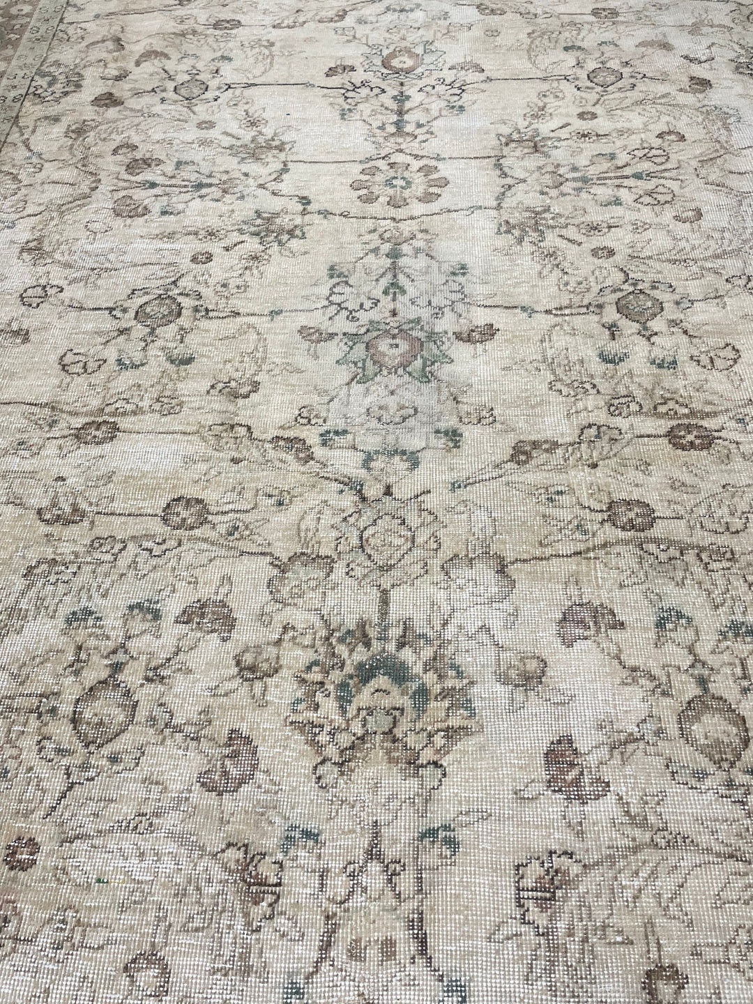 Blue Turkish Vintage Rug 7' 6" x 10' 10" Hand-Knotted | No. WR79484