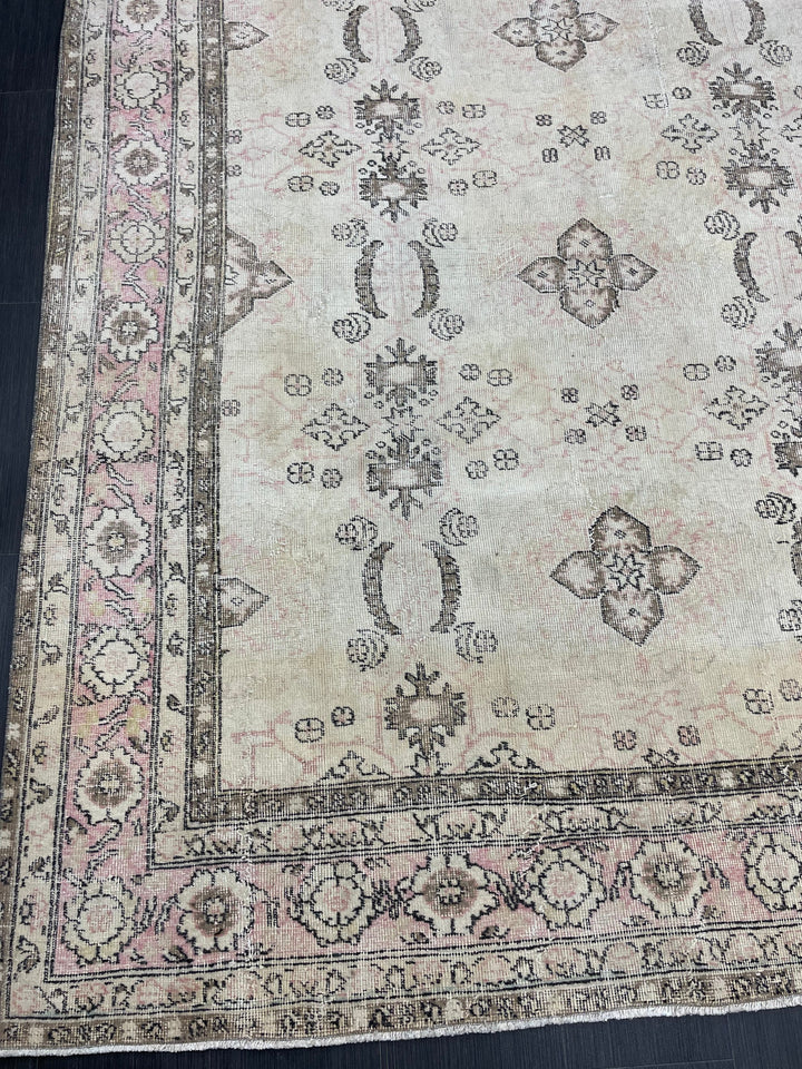 Blue Turkish Vintage Rug 6' 10" x 10' 4" Hand-Knotted | No. WR83956