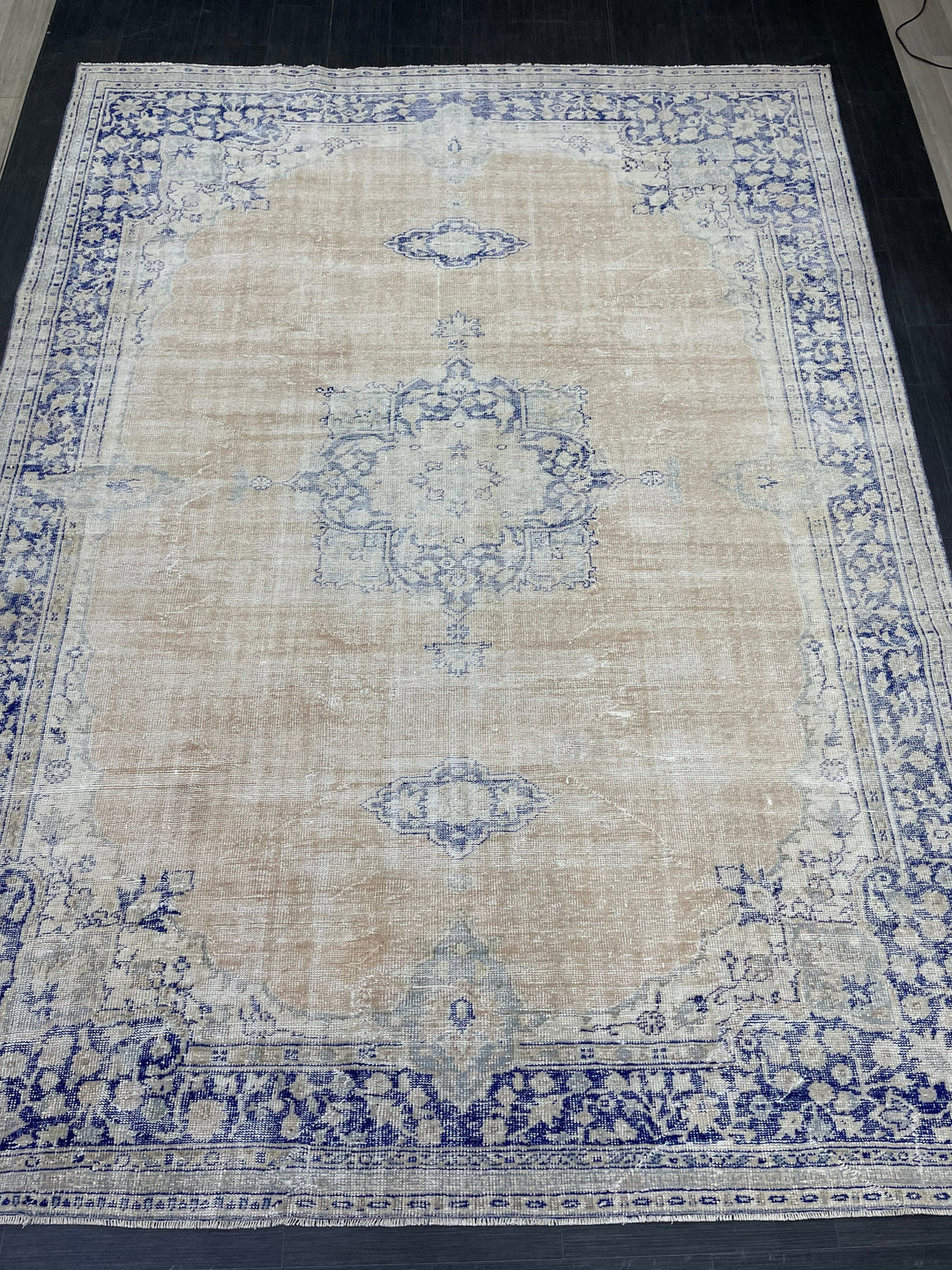 Beige Turkish Runner Rug 8' x 10' 10" Hand-Knotted view
