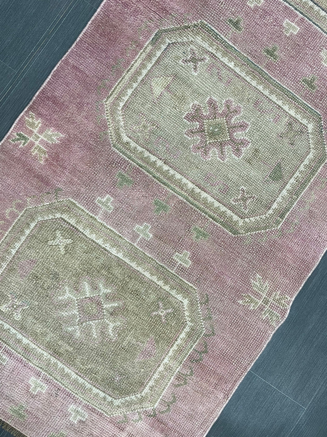 Beige Turkish Runner Rug 2' 11" x 7' 5" Hand-Knotted view