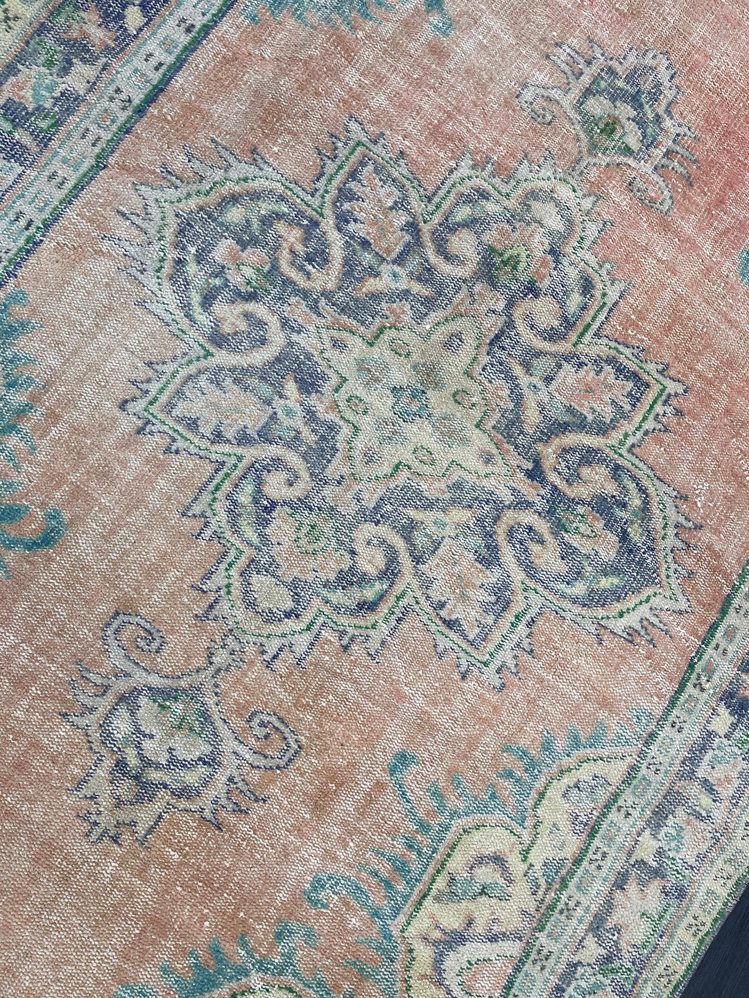 Tan Turkish Oushak Rug 5' 11" x 10' Hand-Knotted view 9
