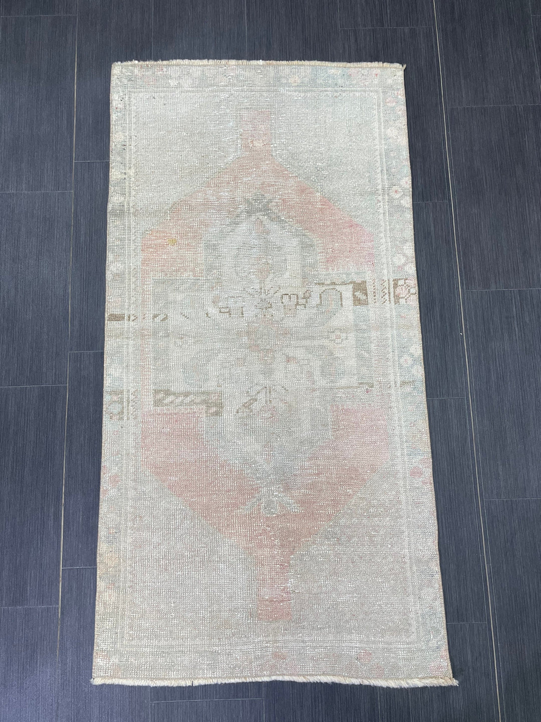 Rust Turkish Runner Rug 2' 6" x 4' 11" Hand-Knotted pattern