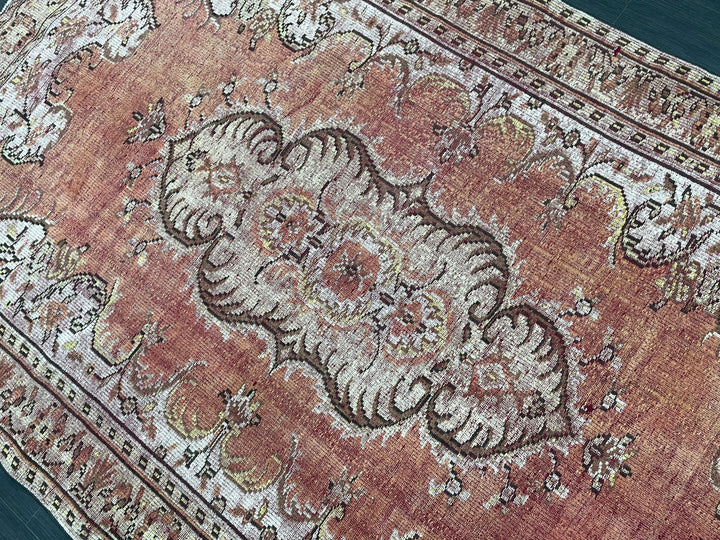 Beige Turkish Oushak Rug 6' 5" x 9' 3" Hand-Knotted | No. WR46789