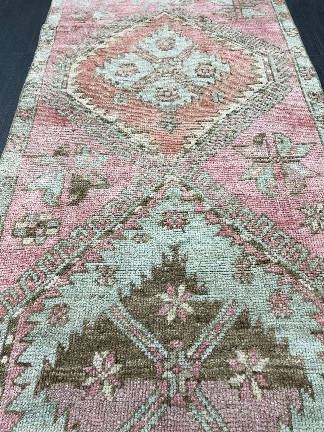Brown Turkish Runner Rug 2' 8" x 11' Hand-Knotted | No. WR79290