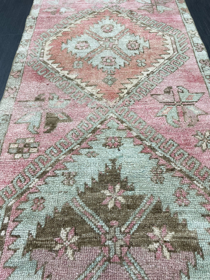 Brown Turkish Runner Rug 2' 8" x 11' Hand-Knotted | No. WR79290