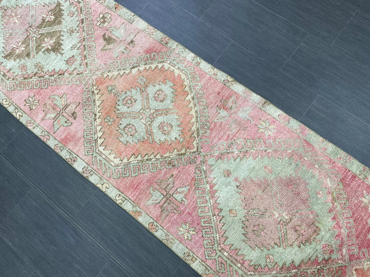 Brown Turkish Runner Rug 2' 8" x 11' Hand-Knotted | No. WR79290