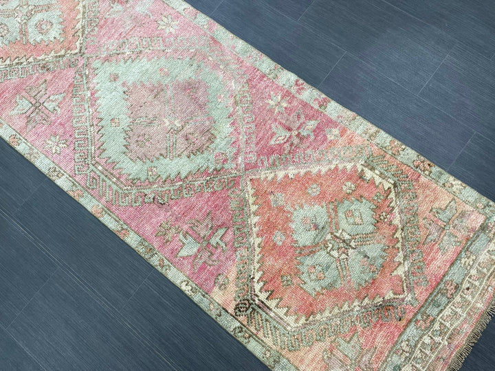 Brown Turkish Runner Rug 2' 8" x 11' Hand-Knotted | No. WR79290