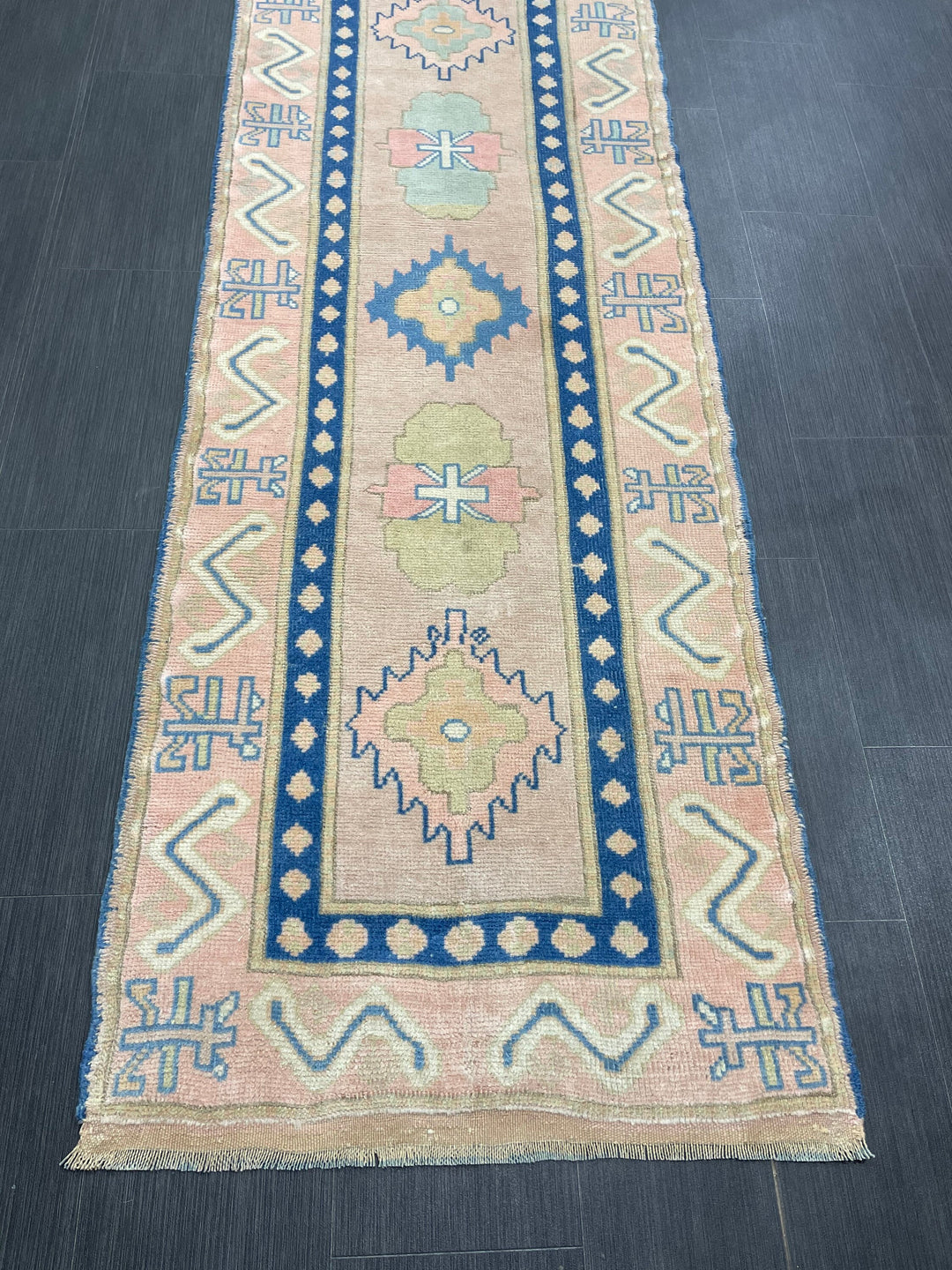 Brown Runner Rug 2' 8" x 13' 4" - No. WR80636