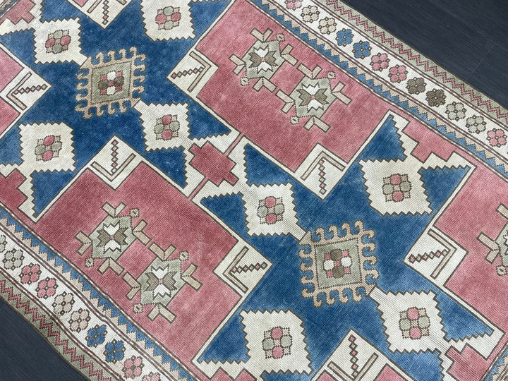 Blue Turkish Oushak Rug 5' 1" x 7' 10" Hand-Knotted | No. WR69383