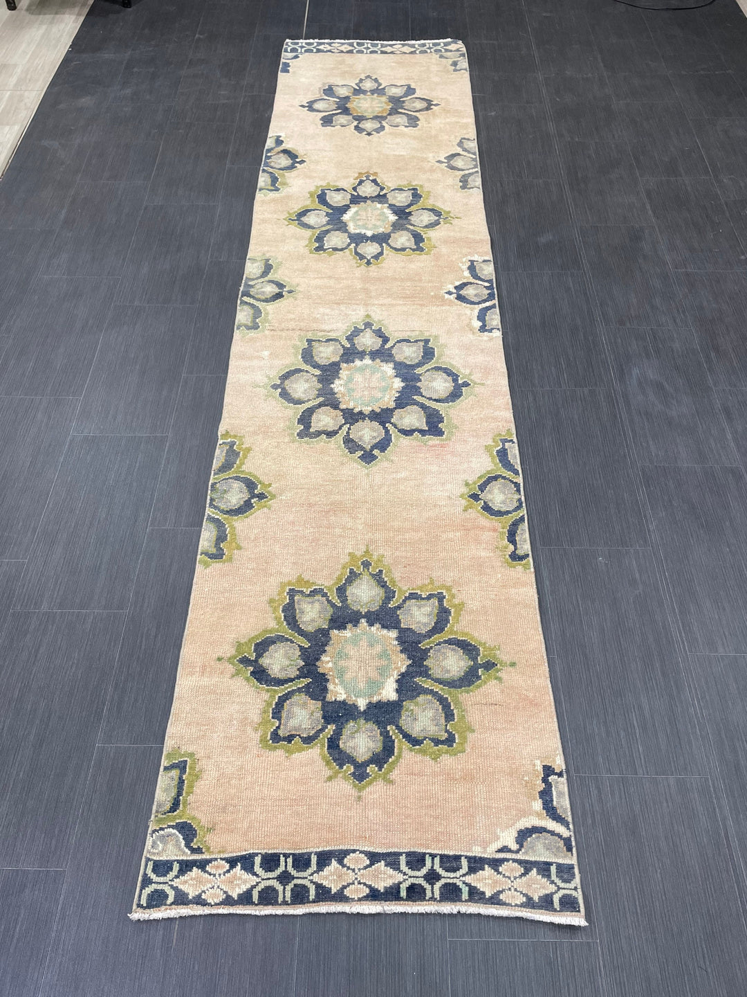 Turkish Runner Rug 2' 5" x 10' 6" Hand-Knotted view 9