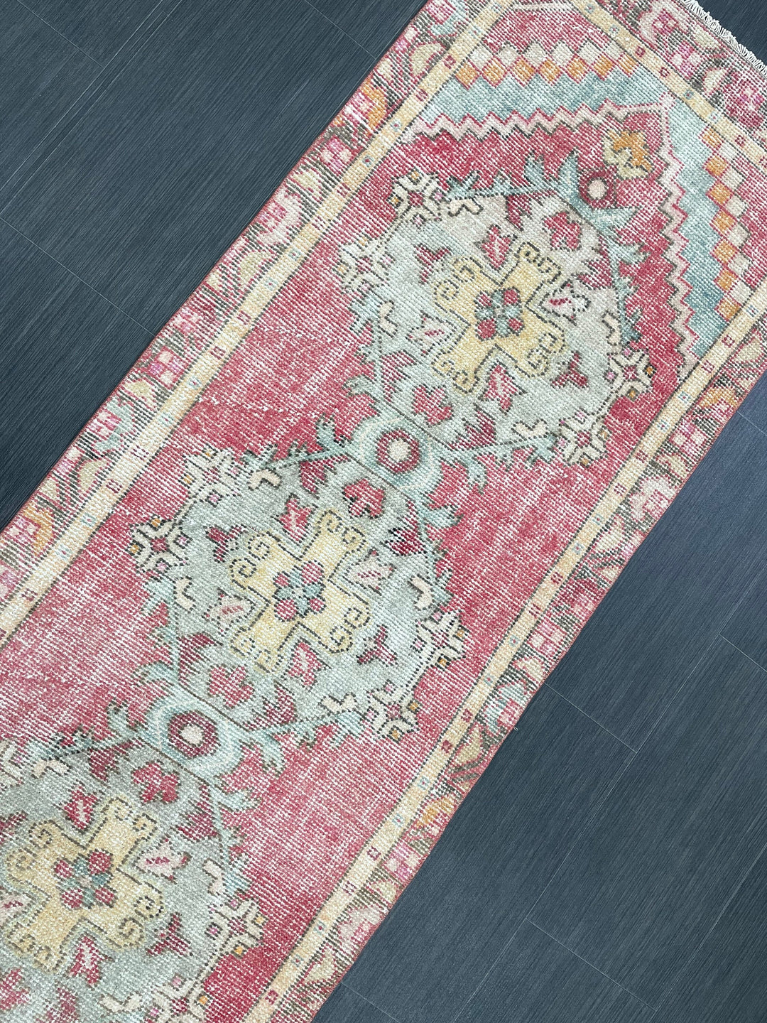 Beige Turkish Runner Rug 2' 4" x 8' 6" Hand-Knotted view