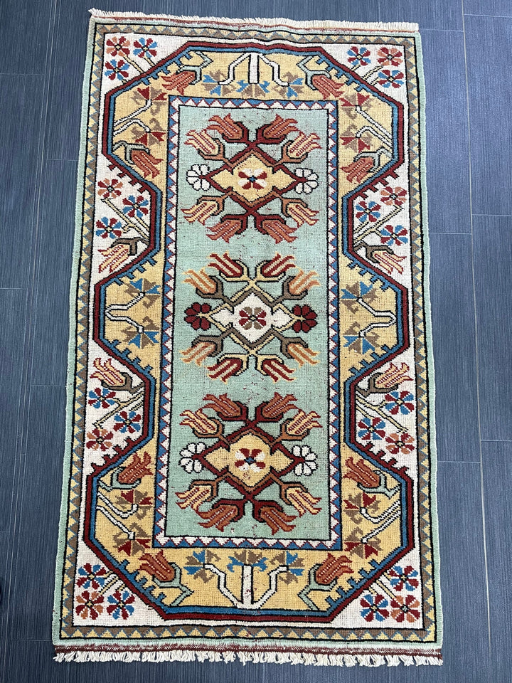 Rust Turkish Oushak Rug 2' 6" x 4' 6" Hand-Knotted view