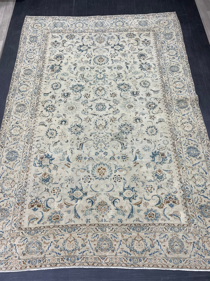 Rust Turkish Oushak Rug 7' 7" x 10' 11" Hand-Knotted view 9