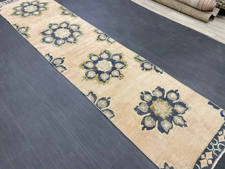 Turkish Runner Rug 2' 5" x 10' 6" Hand-Knotted view