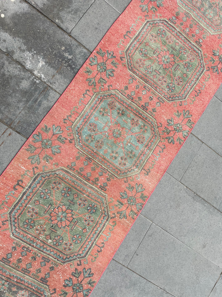 Beige Turkish Runner Rug 2' 6" x 19' 1" Hand-Knotted view