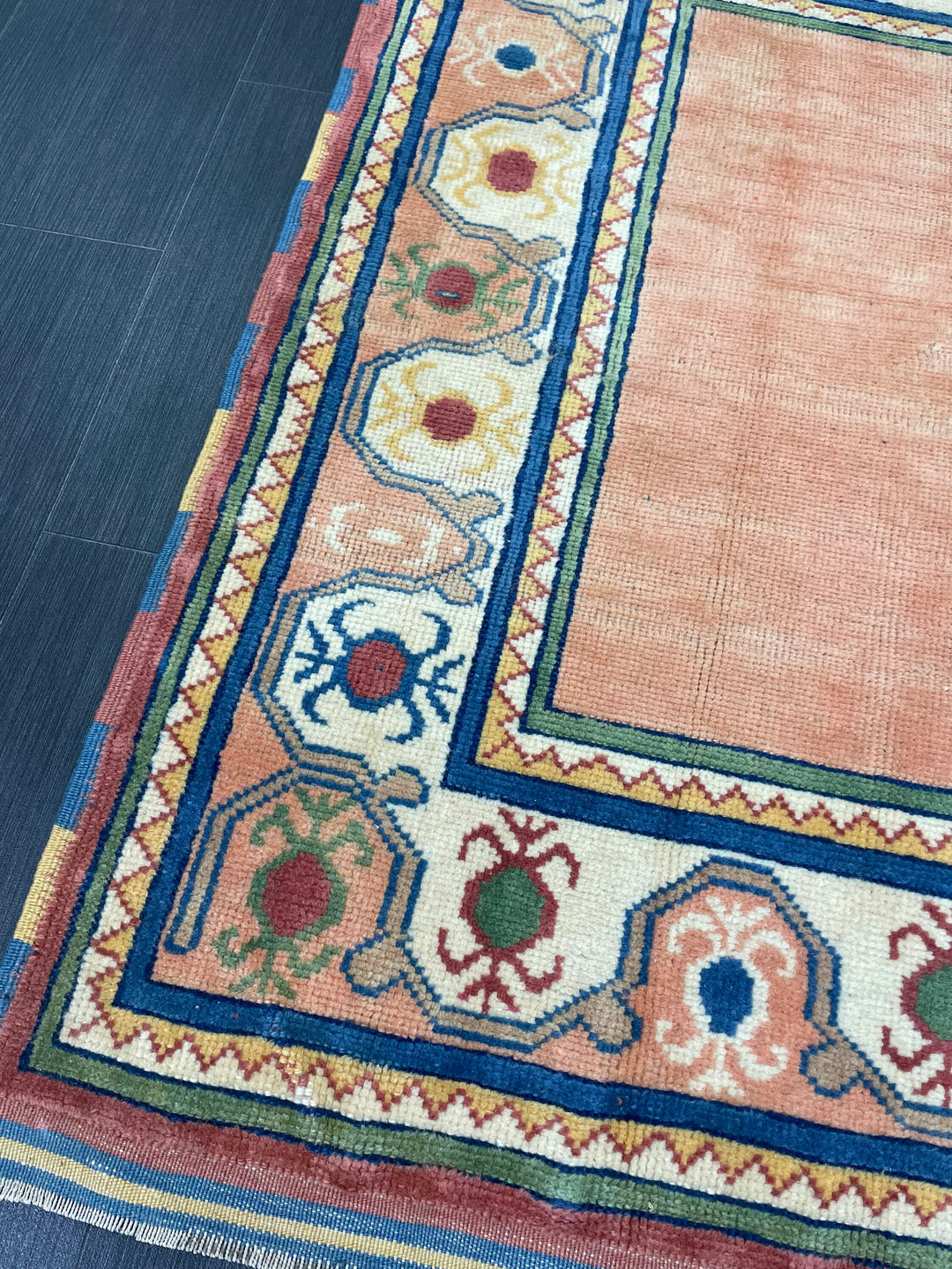 Rust Turkish Runner Rug 2' 11" x 4' 8" Hand-Knotted pattern