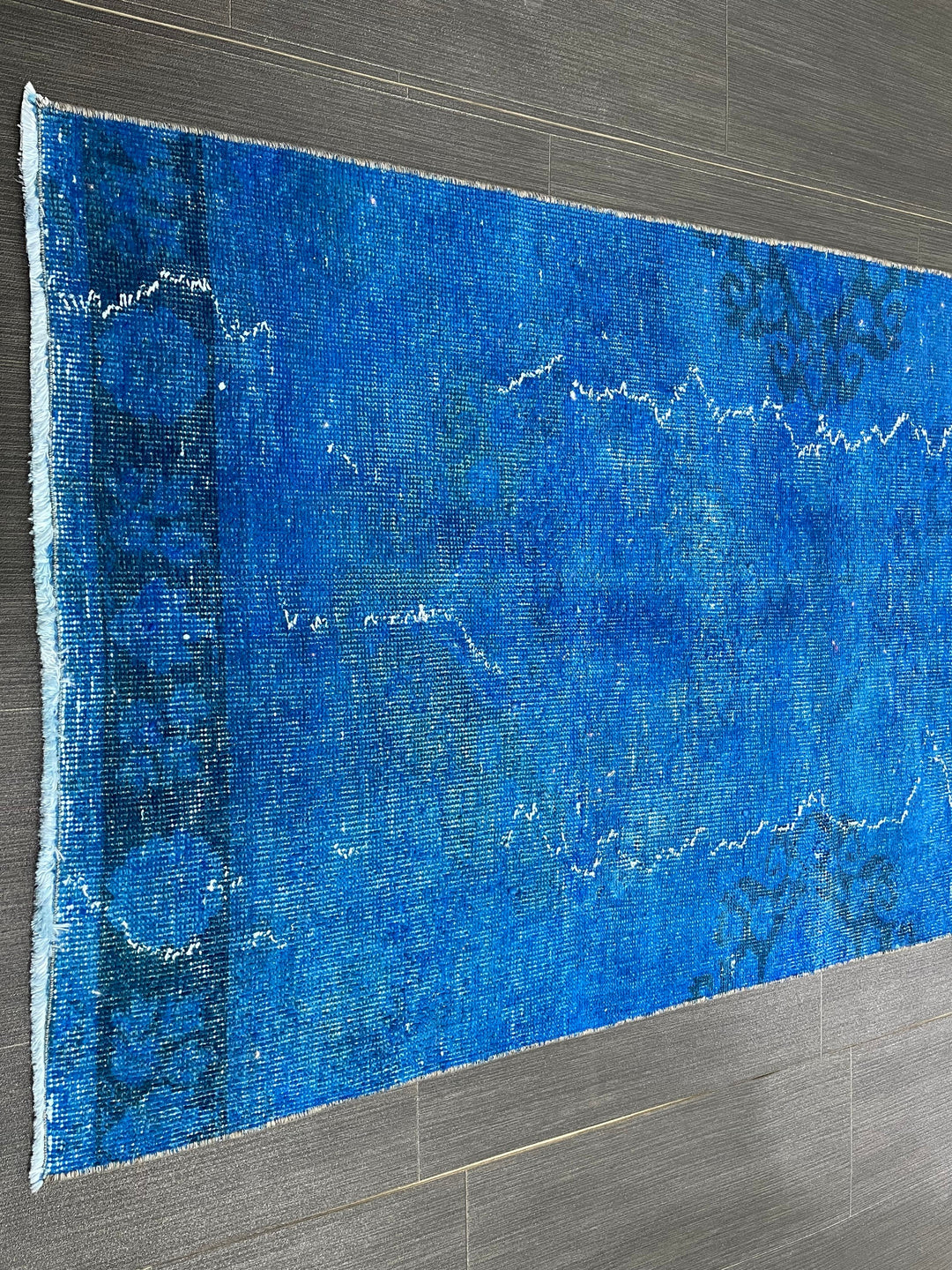 Blue Turkish Runner Rug 2' 7" x 11' 7" Hand-Knotted | No. WR50385
