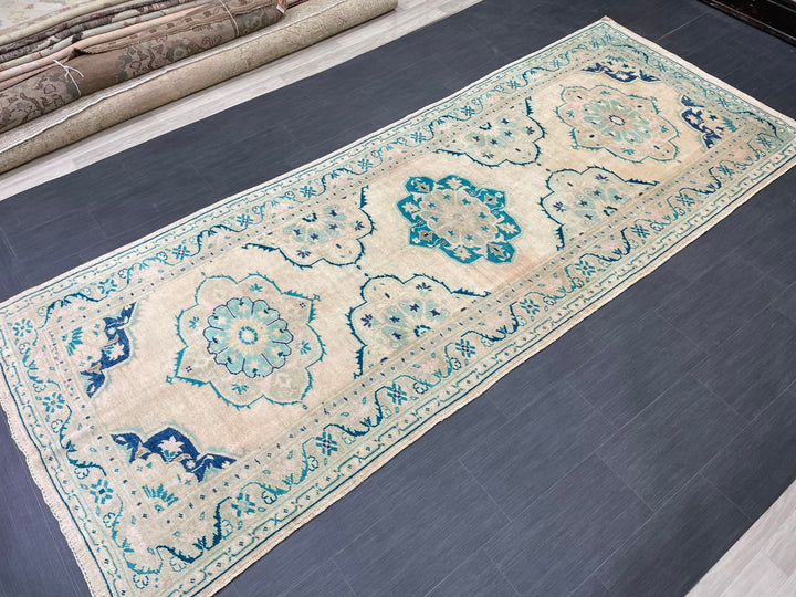 Rust Turkish Runner Rug 4' 8" x 11' 9" Hand-Knotted